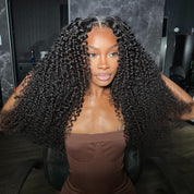 5X5 Transparent Deep Curly Closure Wig 28” (Same Day)