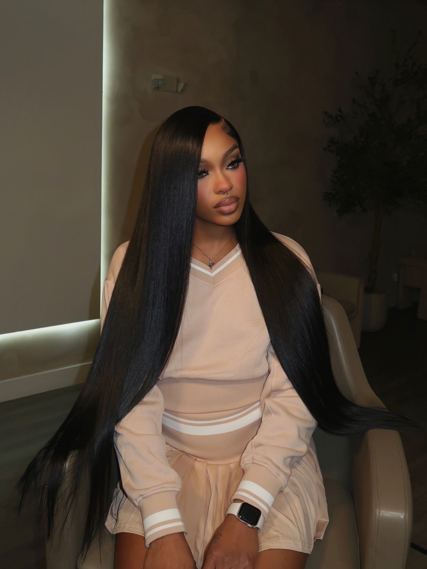 13X6 HD Raw Vietnamese Straight Frontal Wig 36” ~ Large Cap (200% Density)