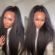 13X6 HD Kinky Straight Frontal Wig 24” (Same Day)