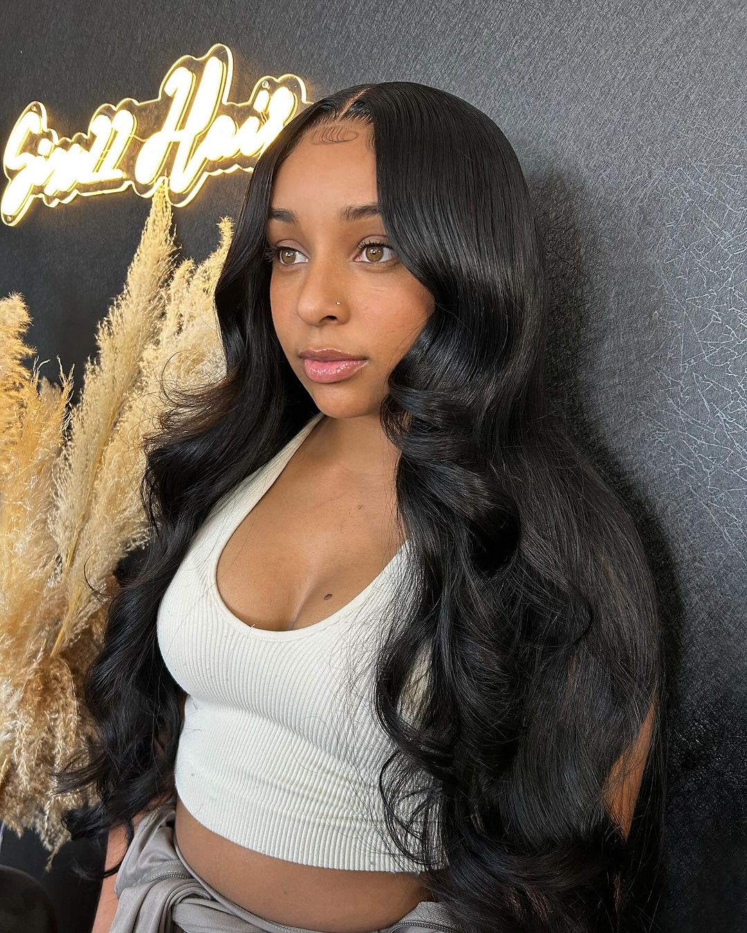 13X4 Middle Part Lace Front Wig 24” (Same Day)
