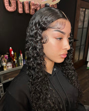 13X4 Transparent Deep Curly Frontal Wig 22” (Same Day)