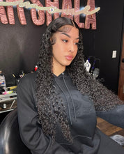 13X4 Transparent Deep Curly Frontal Wig 22” (Same Day)