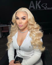 13X4 Raw Blonde Frontal Wig (on hand)