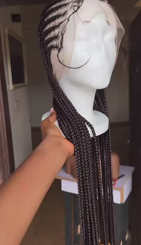 12 Stitch Braid HD Lace Wig 24”