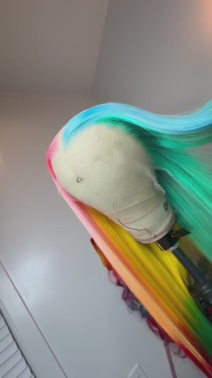 24. 13X6 HD Raw Summer Walker Half Half Color Frontal Wig 28”✔️
