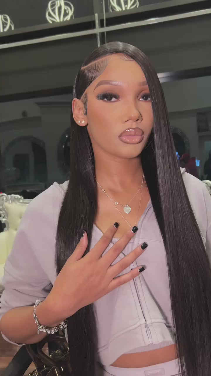 13X6 HD Santorini Straight Frontal Wig 30”~ Small Cap (Same Day)