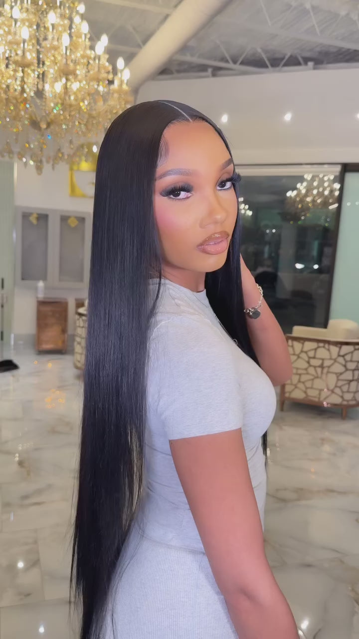 13X6 HD Santorini Straight Frontal Wig 30”~ Small Cap (Same Day)