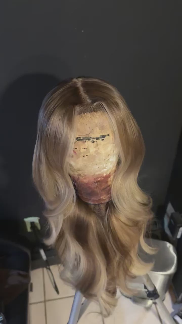 13X6 HD “Robbie” Blonde Body Wave Wig 26”