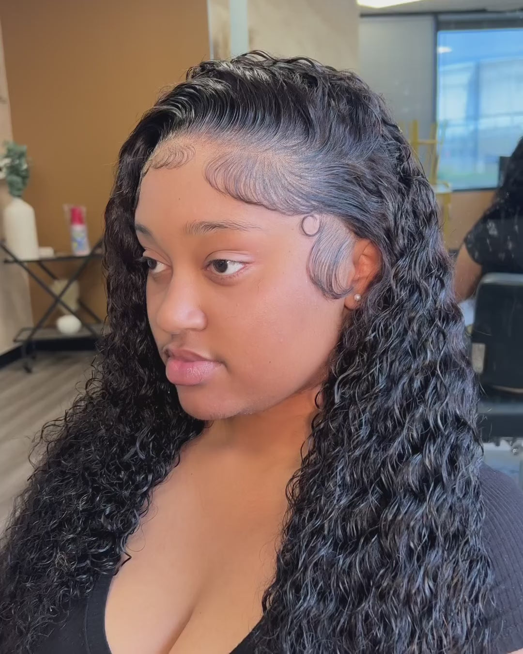 13X6 HD Tahiti Curl Frontal Wig (On Hand)