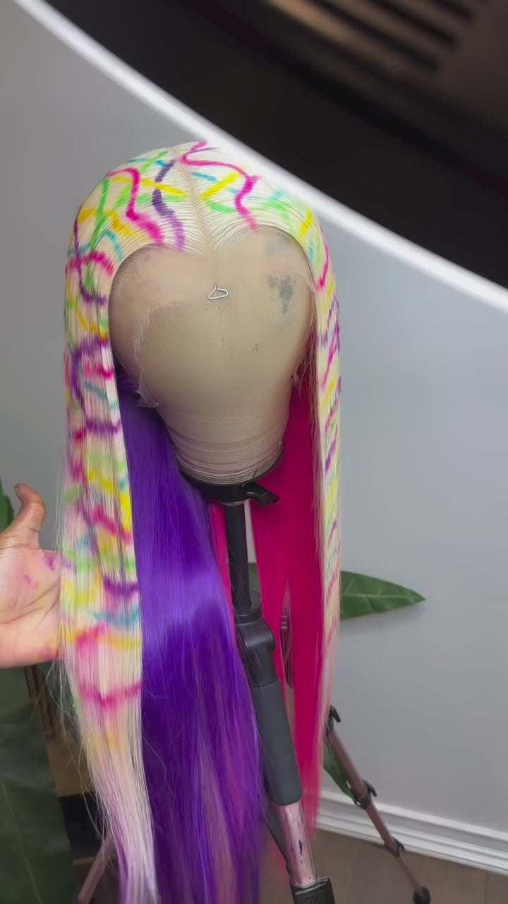 13X6 HD Lava Lamp Frontal Wig 28” ~ HAIR ON HAND