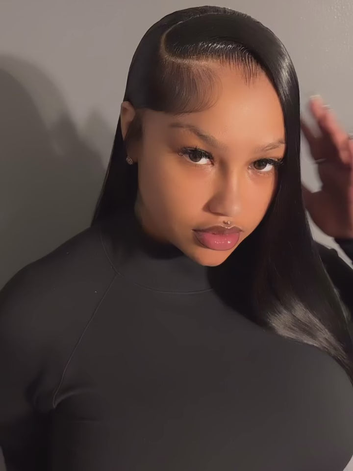 13X4 HD Indian Straight Frontal Wig 24”-28” ~ HAIR ON HAND