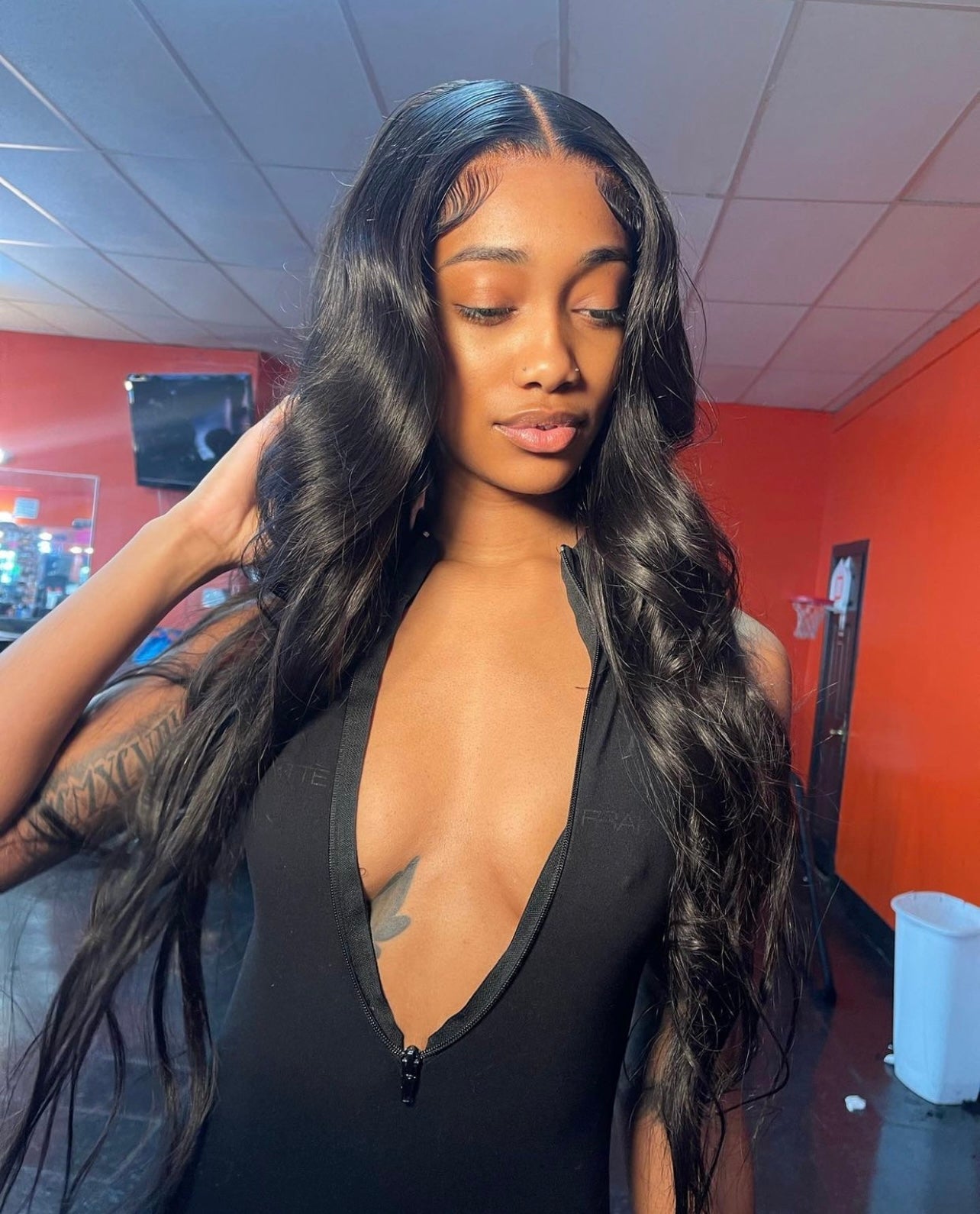 5X5 Transparent Body Wave Closure Wig 30” (Same Day)