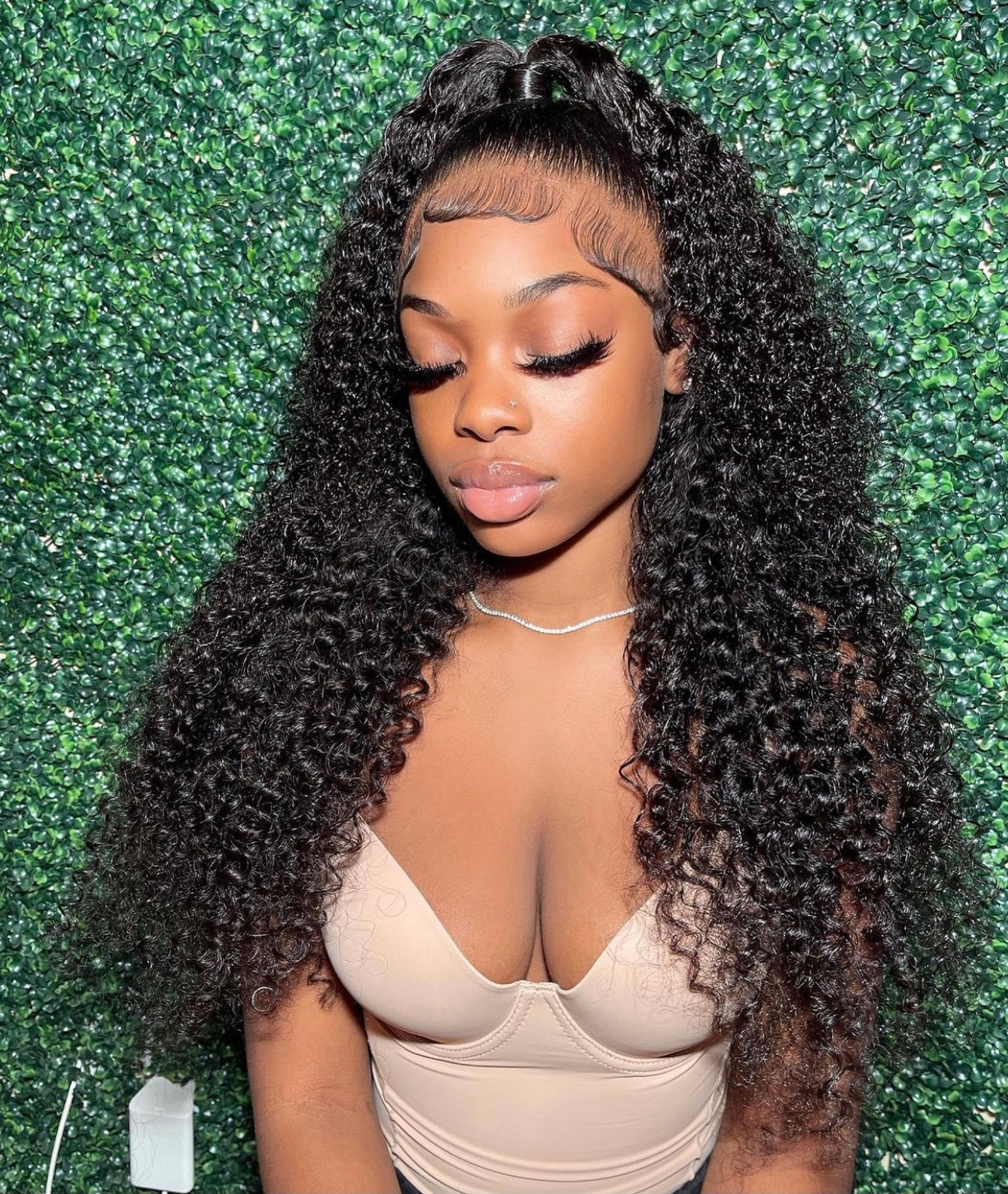 13X4 Transparent Deep Curly Frontal Wig 14”-38” (Same Day)
