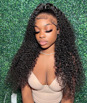 13X4 Transparent Deep Curly Frontal Wig 14”-38” (Same Day)