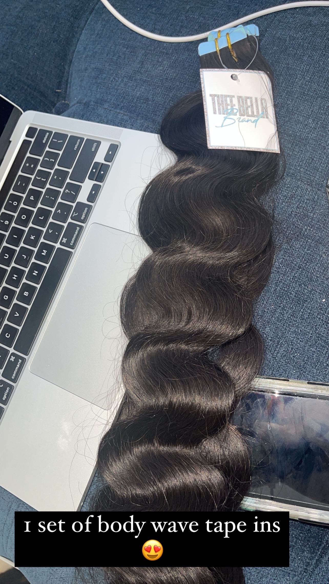 (1) Set Virgin Bali Wave Tape In Extensions