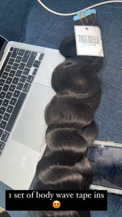 (1) Set Virgin Bali Wave Tape In Extensions