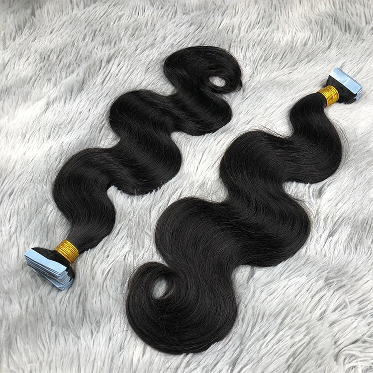 (1) Set Virgin Bali Wave Tape In Extensions